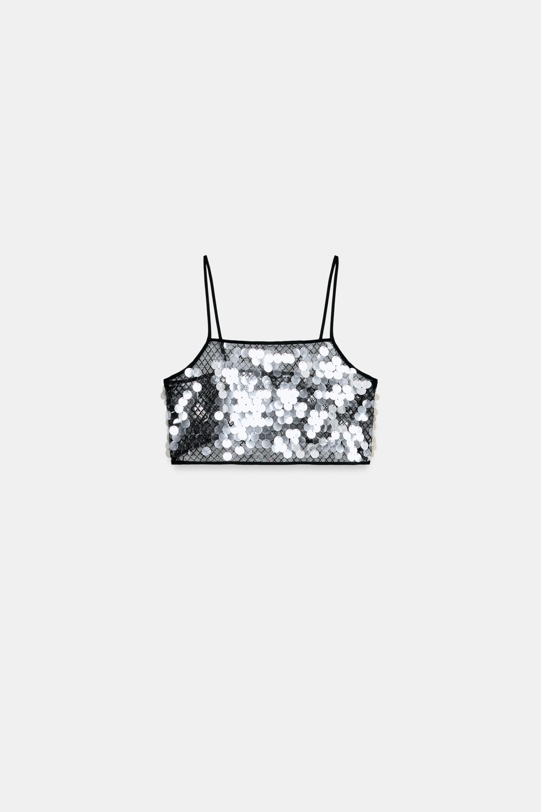 SEQUIN CROP TOP