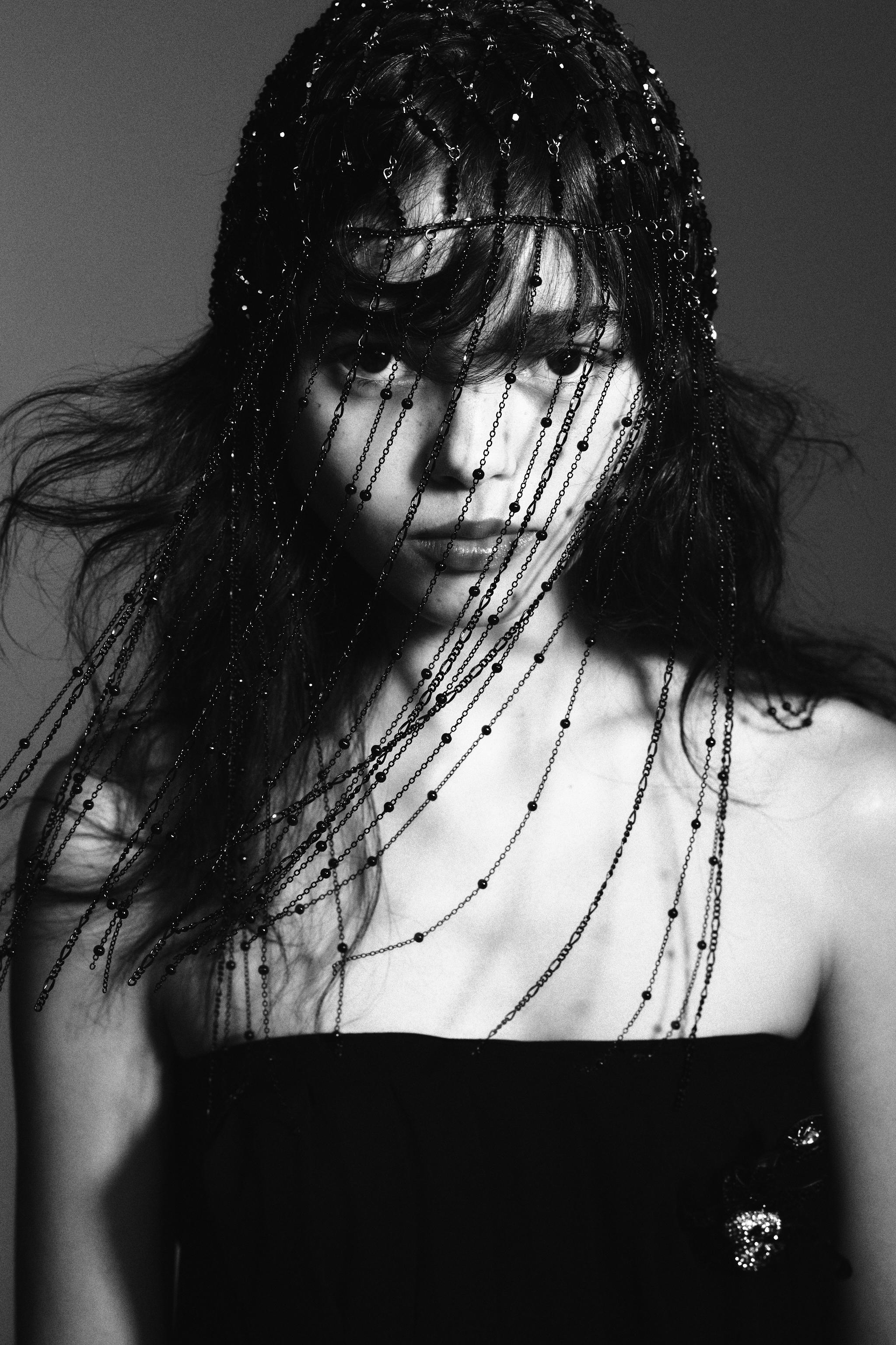 SPARKLY VEIL HEADPIECE - Black | ZARA United States