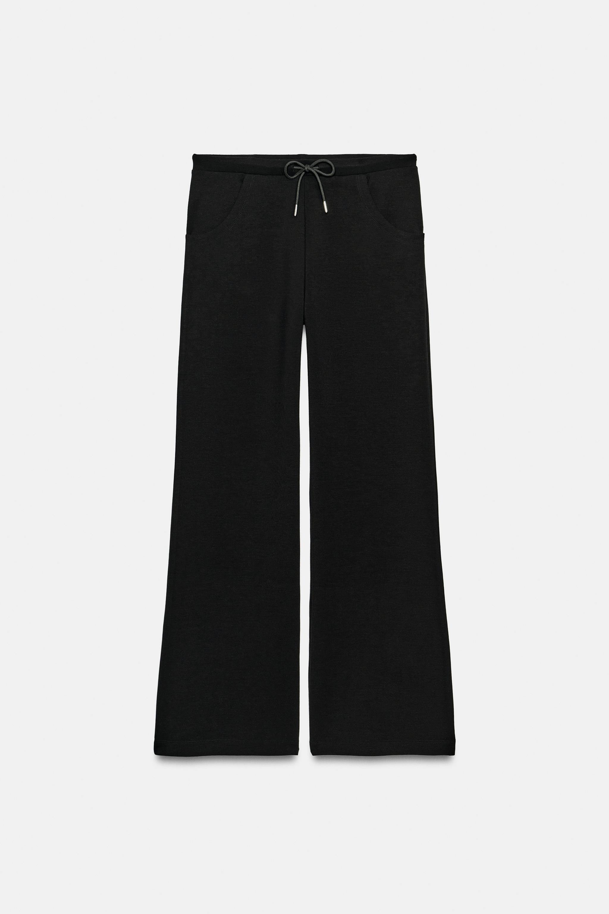 Женские брюки Zara INTERLOCK FLARED PANTS — фото 7