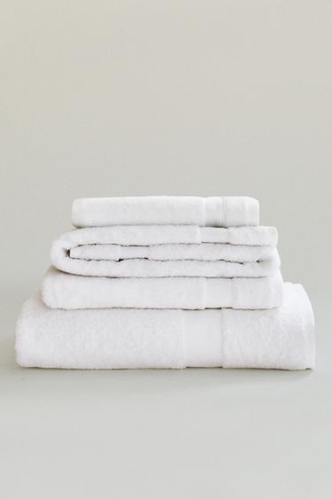 PREMIUM COTTON BATH TOWEL (600 GXM²) - White by Zara - Image 5