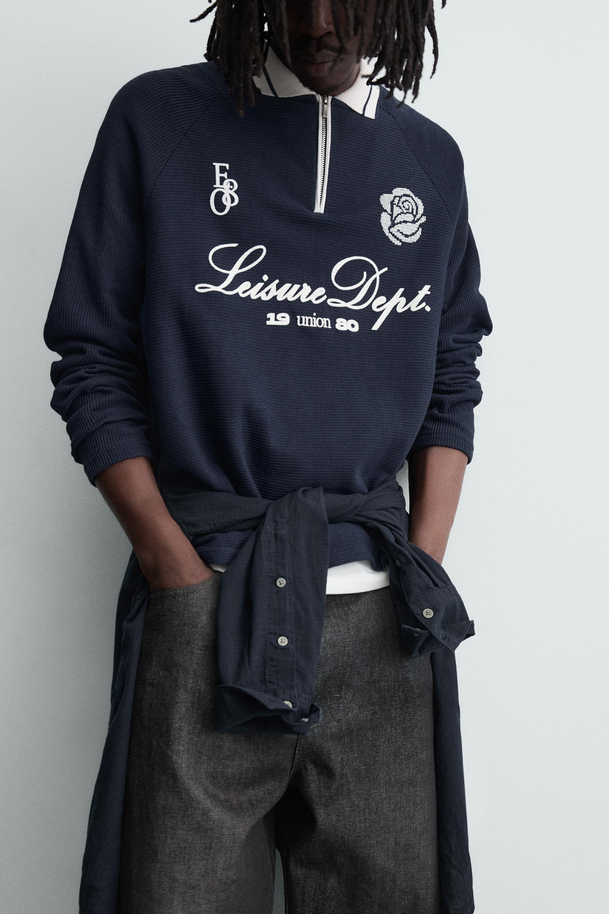 PRINTED POLO SHIRT. CONTRAST