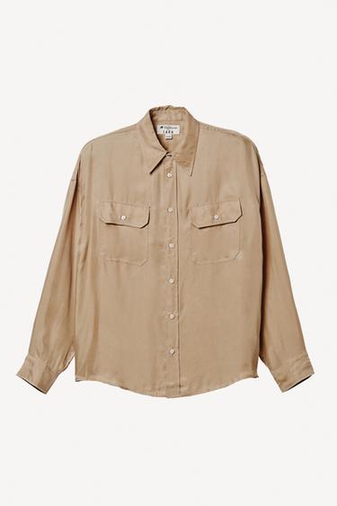 CAMISA FLUIDA CUPRO - VISCOSE WILLY CHAVARRIA X ZARA - Bege da Zara