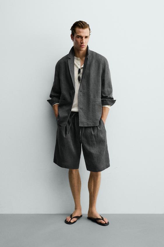 100% LINEN OVERSHIRT from Zara - $119