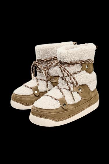 BOTÍN COMBINADO SKI COLLECTION - Marrón Arena de Zara