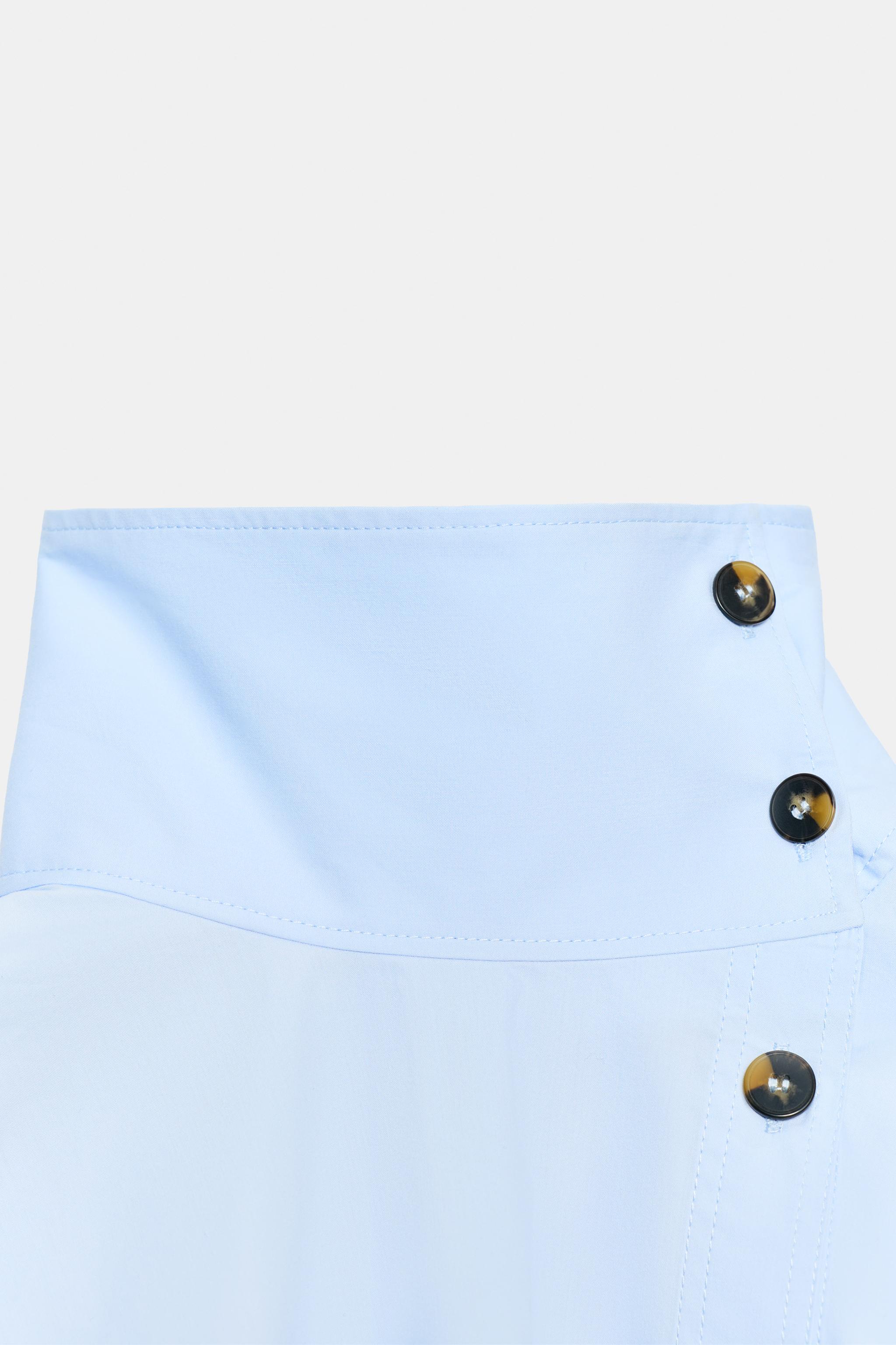 HIGH-NECK POPLIN SHIRT