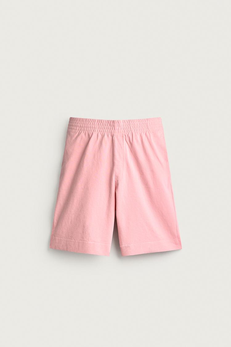 PAPERBAG WAIST COTTON SHORTS