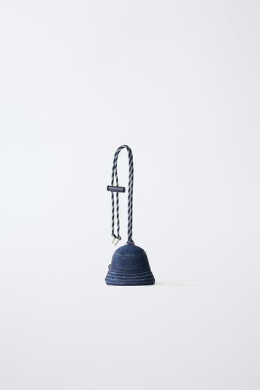 MINI CHARM BAG - Blue by Zara