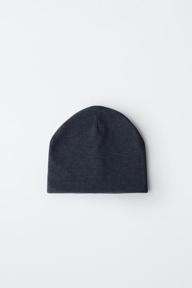 BONNET RÉVERSIBLE RAYURES CANNELÉ - Bleu de Zara - Image 4