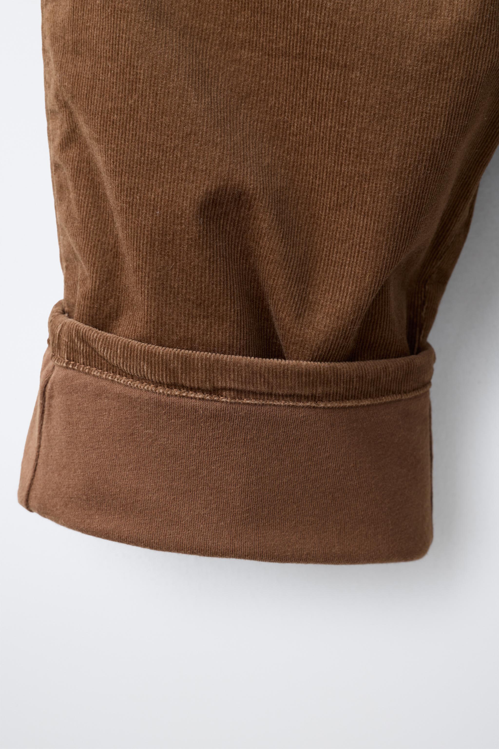 PANTALON VELOURS CÔTELÉ FIN BAGGY
