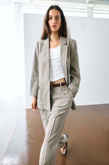 Zara BASIC BUTTON BLAZER - Multicolored
