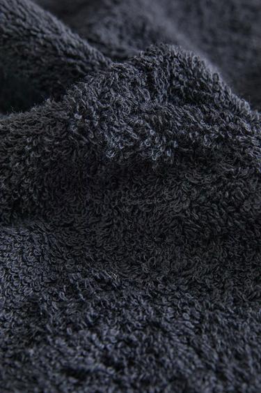 CONJUNTO DE TOALHAS DE LAVABO DE ALGODÃO (CONJUNTO DE 3) - Preto da Zara