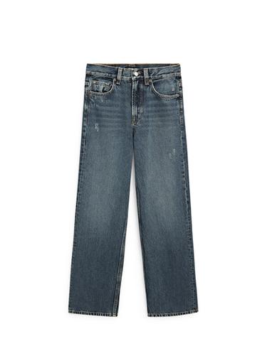 Zara High-waist wide-leg jeans - Mid-blue