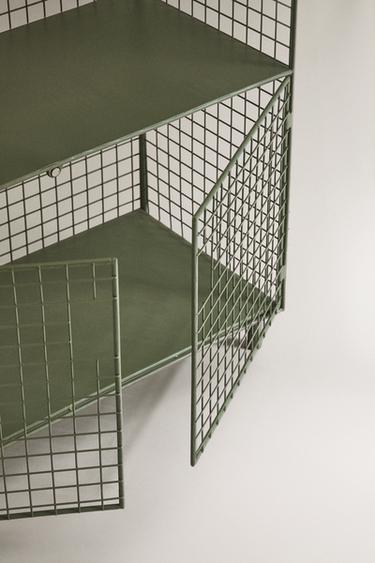 ÉTAGÈRE MÉTAL AVEC PORTES - Vert de Zara - Image 3