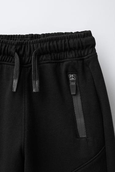PANTALON DE JOGGING INTERLOCK - Noir de Zara - Image 2