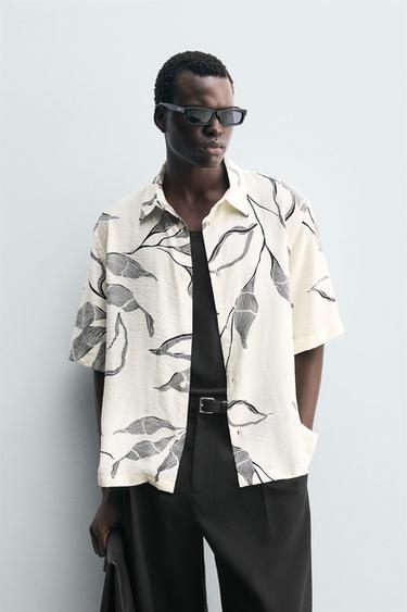FLORAL PRINT SHIRT - Sand by Zara