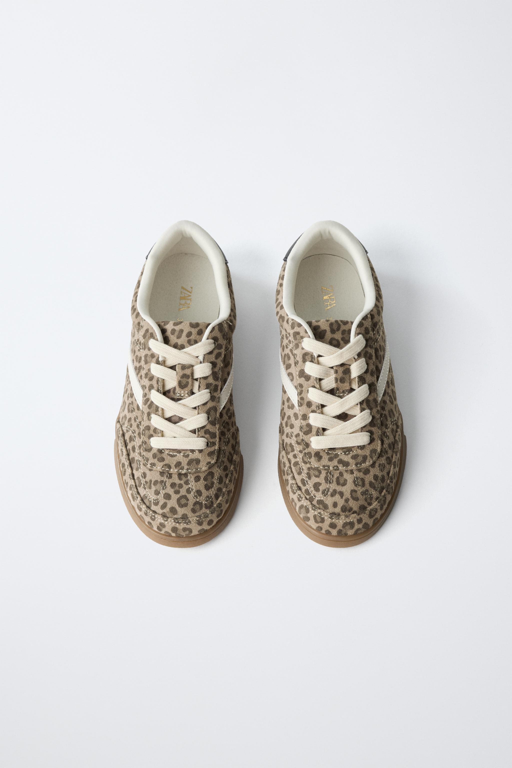 Детские кроссовки Zara LEOPARD SNEAKERS — фото 6