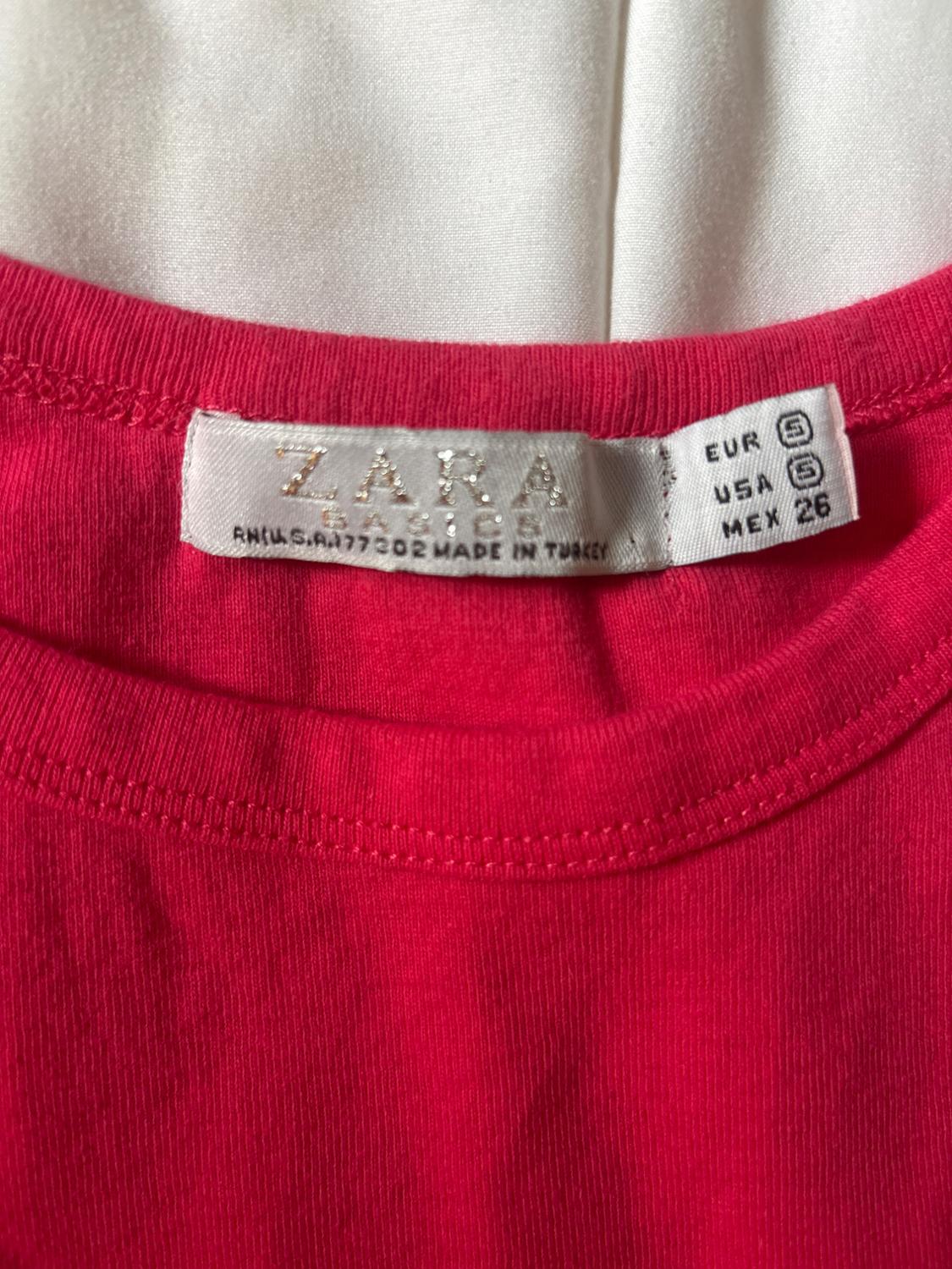 ZARA BASICS PINK HIGH NECK TANK - Image 2