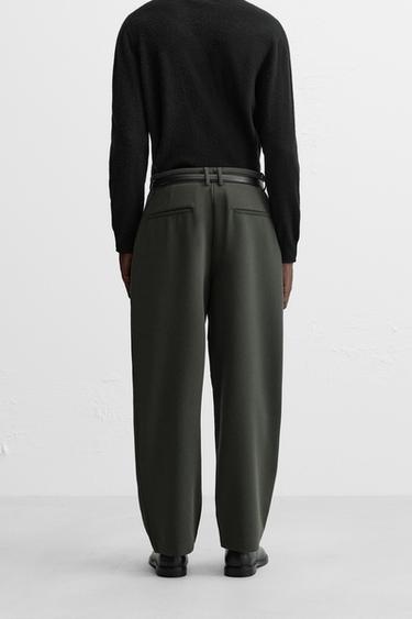 RELAXED FIT PİLİLİ PANTOLON_2