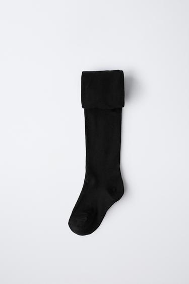 Zara TWO-PACK OF PLAIN TIGHTS - Black