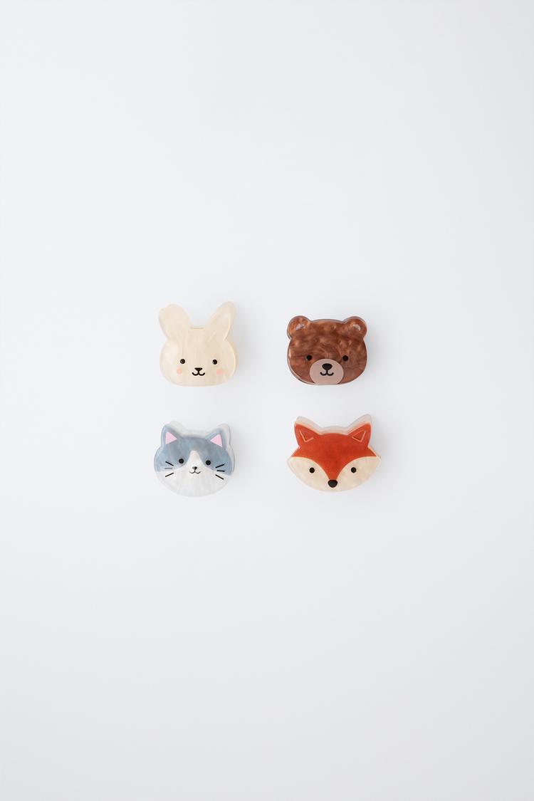 PACK CUATRO PINZAS ANIMALITOS