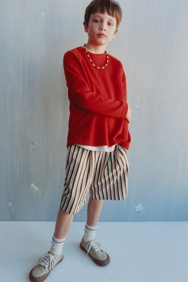 BERMUDA TEXTURA RAYAS - Multicolor de Zara