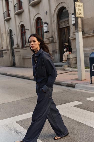 CHEMISE Z1975 DENIM OVERSIZE - Bleu de Zara - Image 3