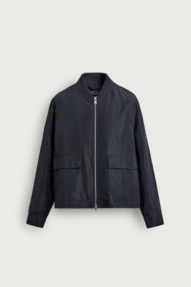 Zara WATER REPELLENT TECHNICAL OVERSHIRT - Blue