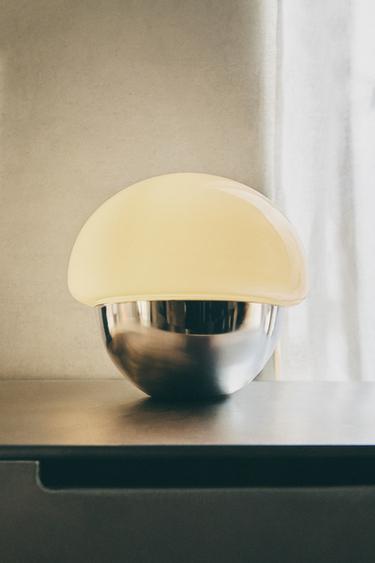 ABAJUR DE MESA OVAL - Prata da Zara