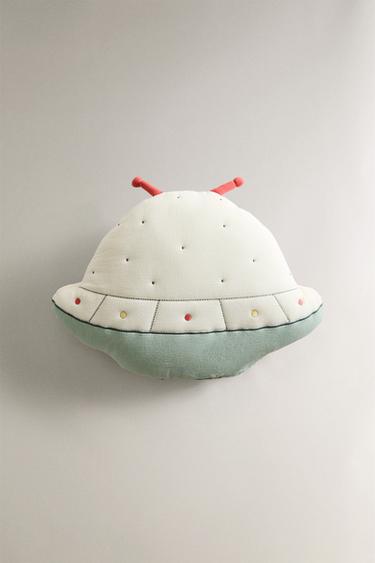 CHILDREN'S SPACESHIP CUSHION - Multicoloured by Zara