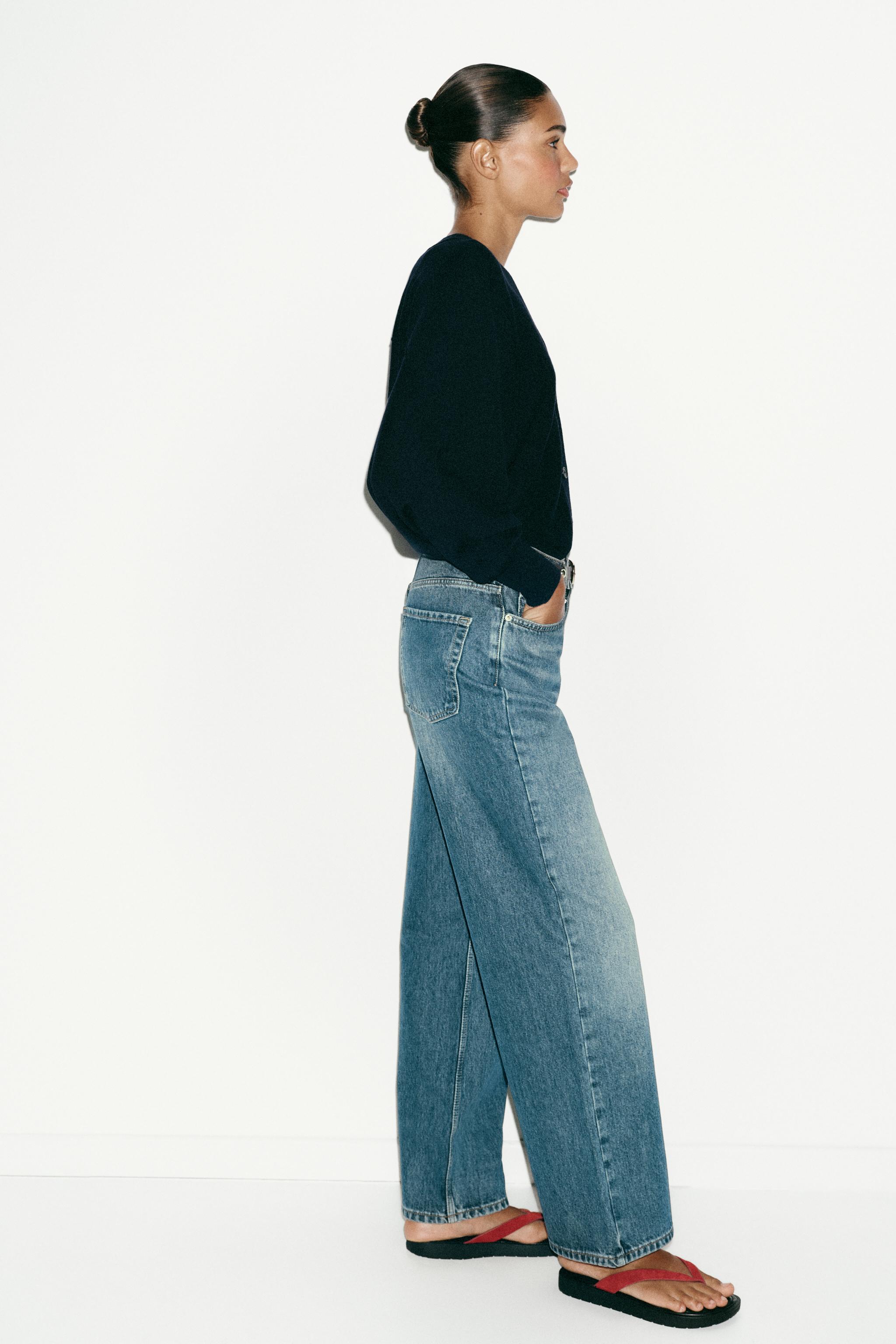 Z1975 KEMERLİ YÜKSEK BEL TAPERED FIT JEAN - Görsel 6