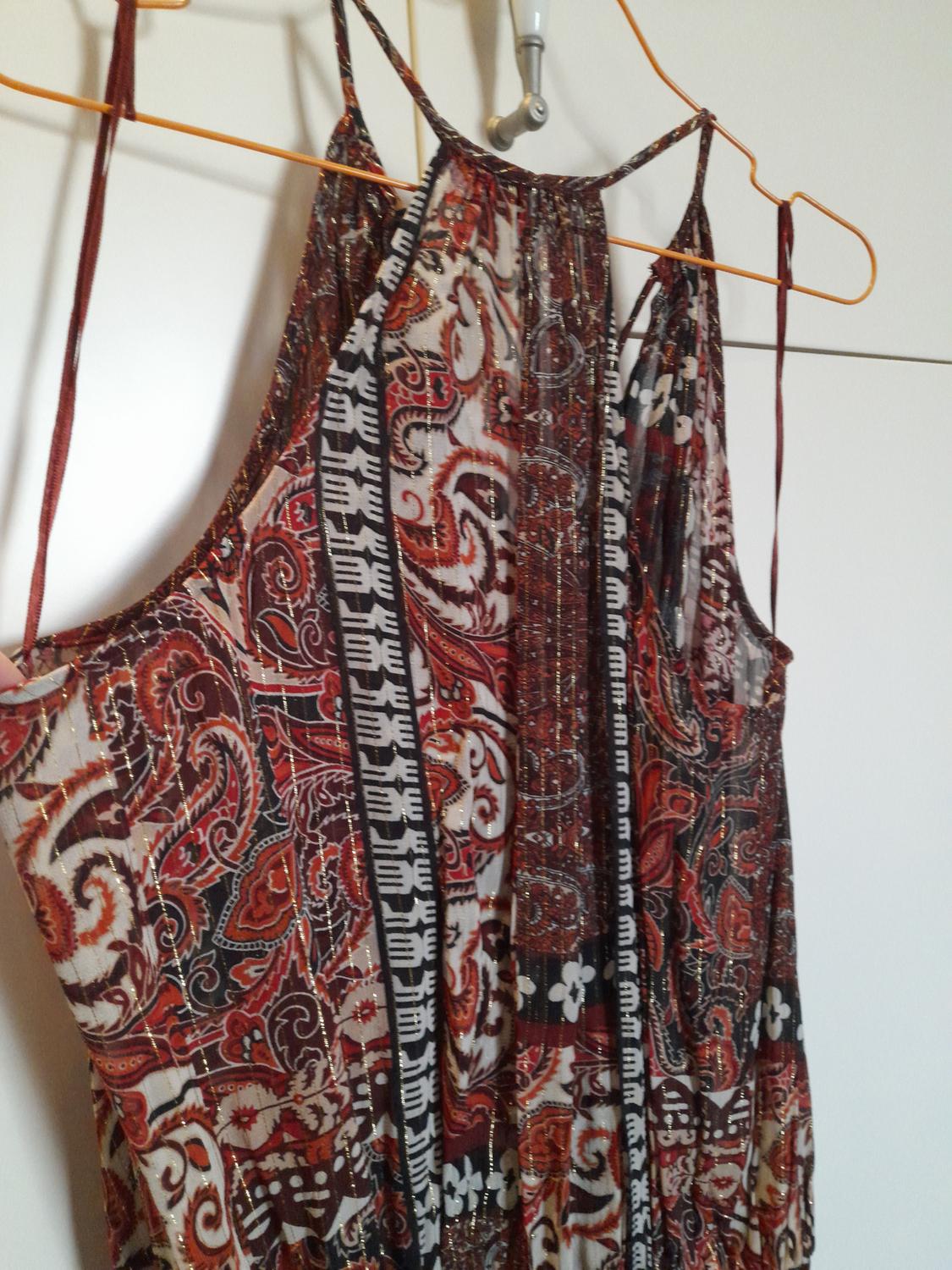 METALLIC THREAD PRINTED DRESS - Image 6