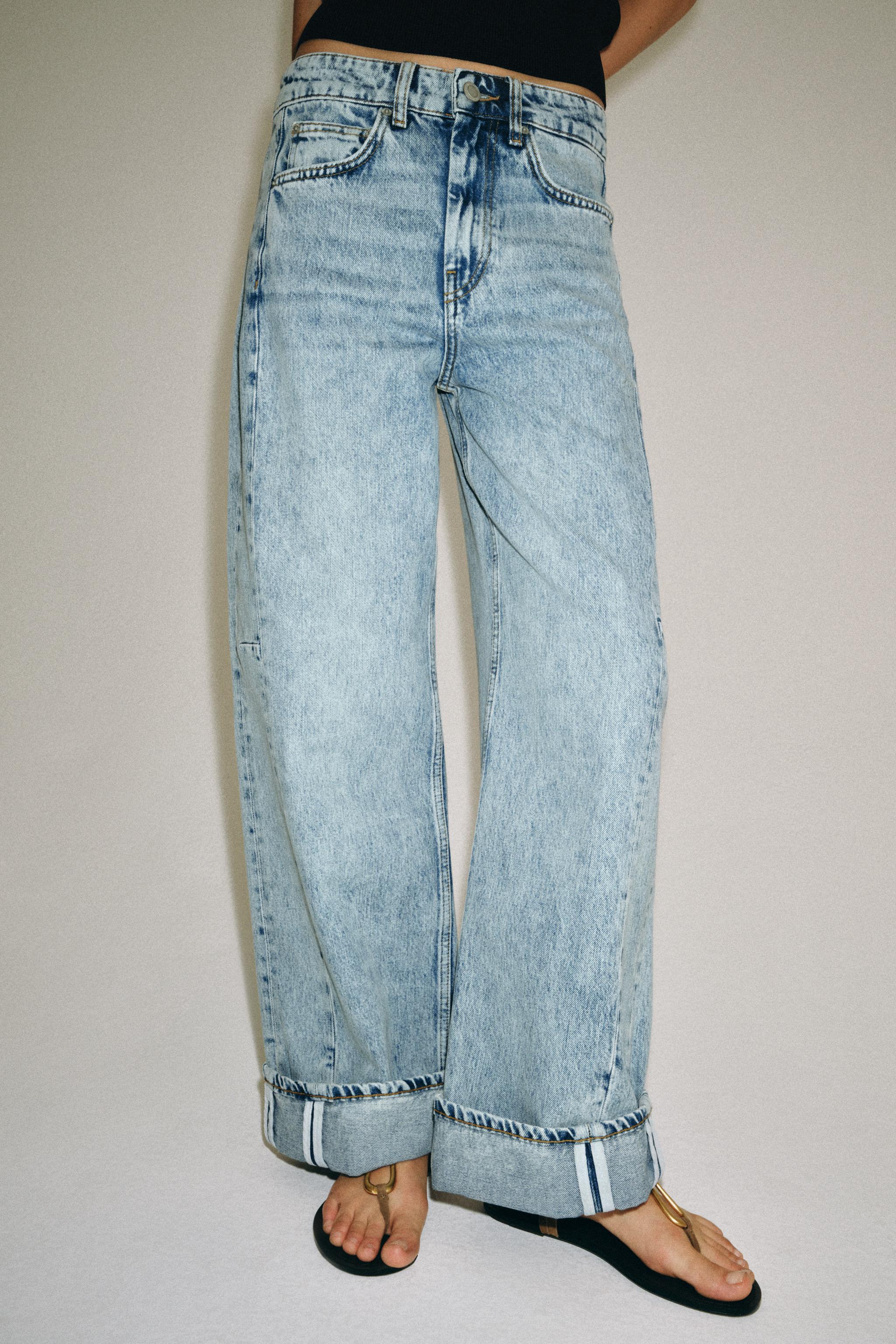 ZW COLLECTION RELAXED LOW-RISE JEANS