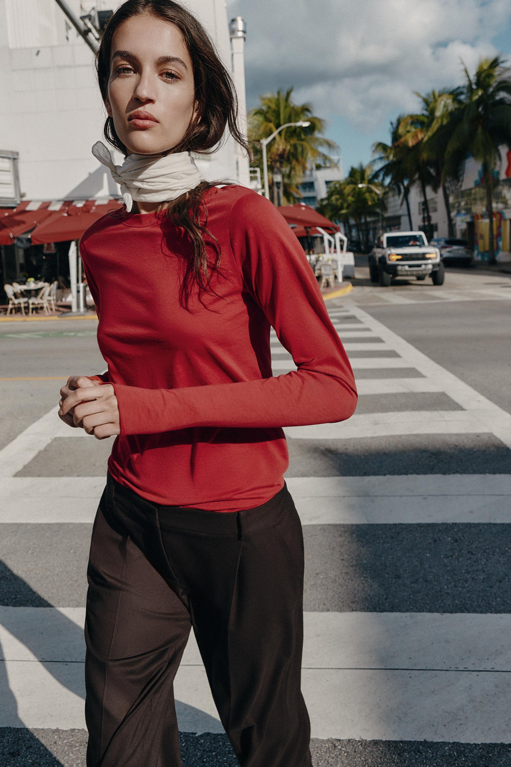 COTTON LONG SLEEVE T-SHIRT