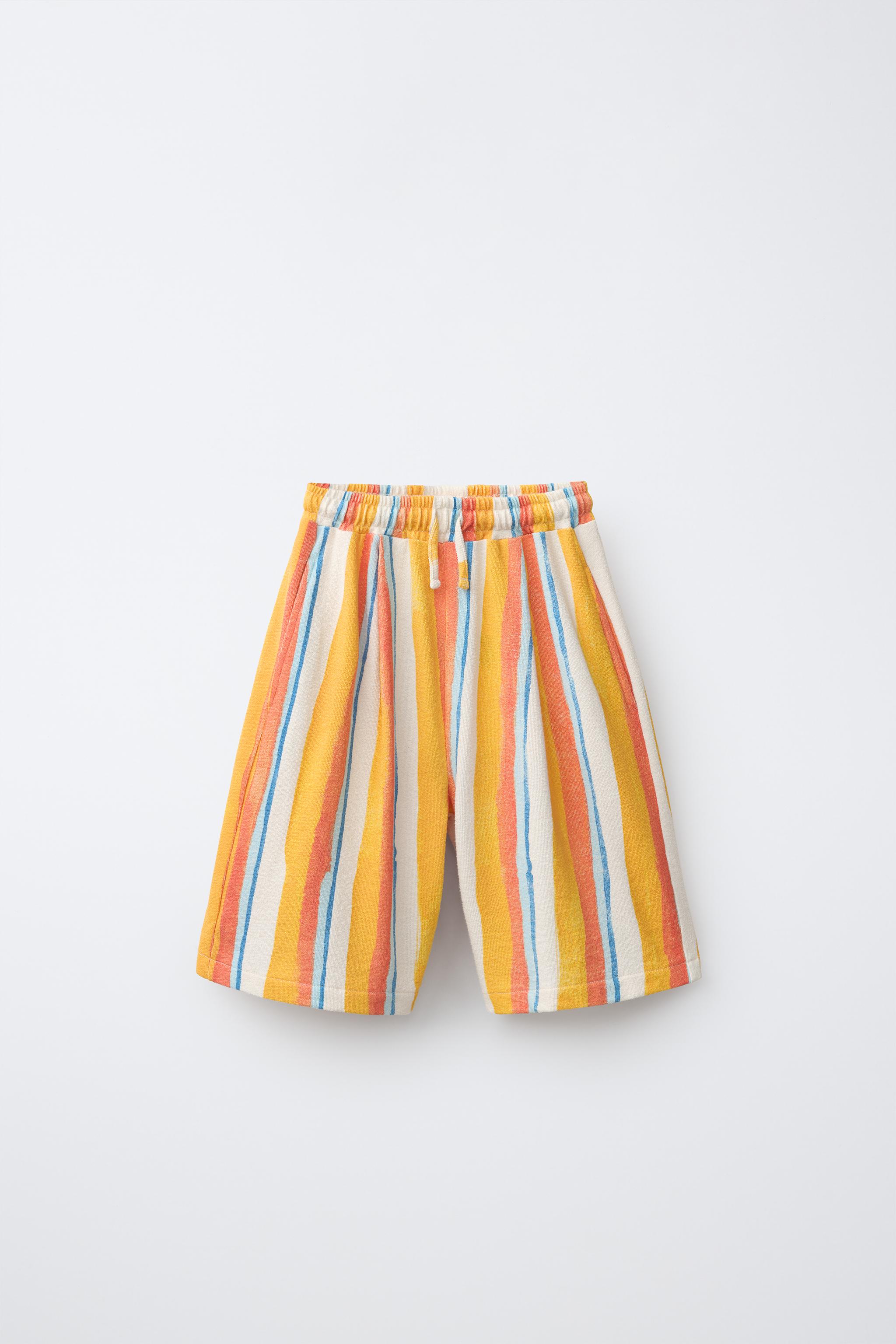 CLARA CEBRIAN © STRIPED TERRYCLOTH SHORTS