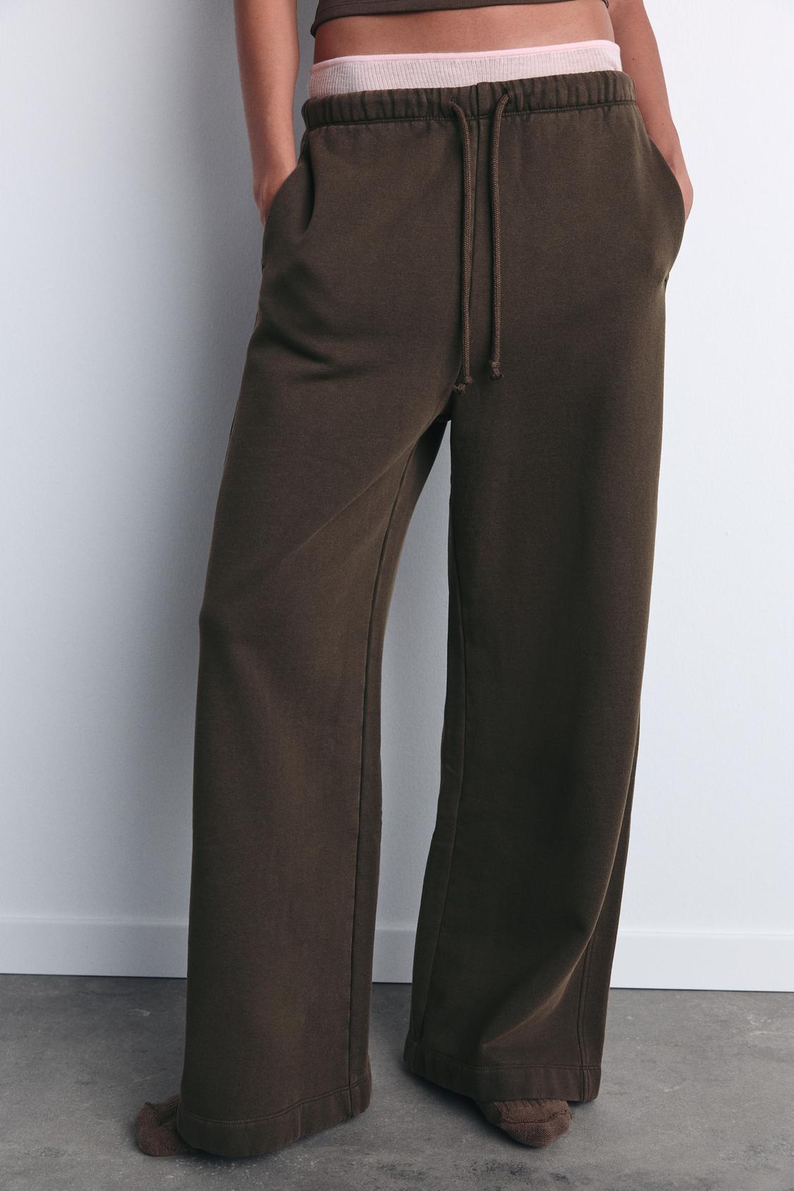 PLUSH STRAIGHT LEG PANTS