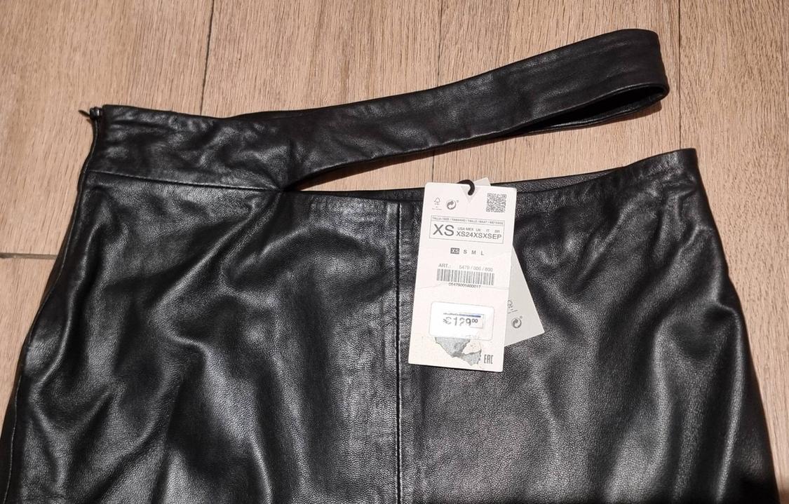 ΔΕΡΜΑΤΙΝΗ ΜΙΝΤΙ ΦΟΥΣΤΑ KAIA x ZARA - Image 3