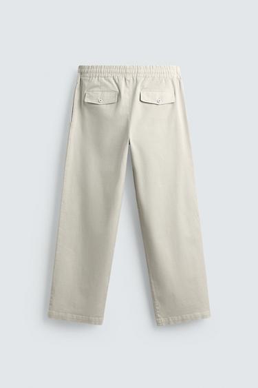 PANTALON CHINO COUPE DÉCONTRACTÉE - Gris chiné de Zara - Image 7
