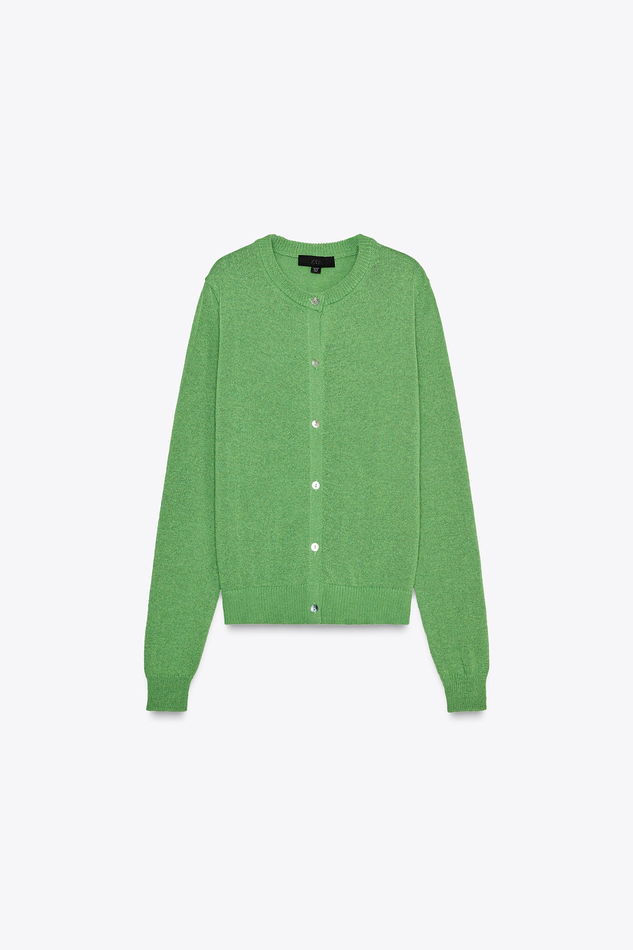 ZARA 無地ルスティックジャケット 3653/009 無地ルスティックジャケット - グリーン | ZARA Japan / 日本