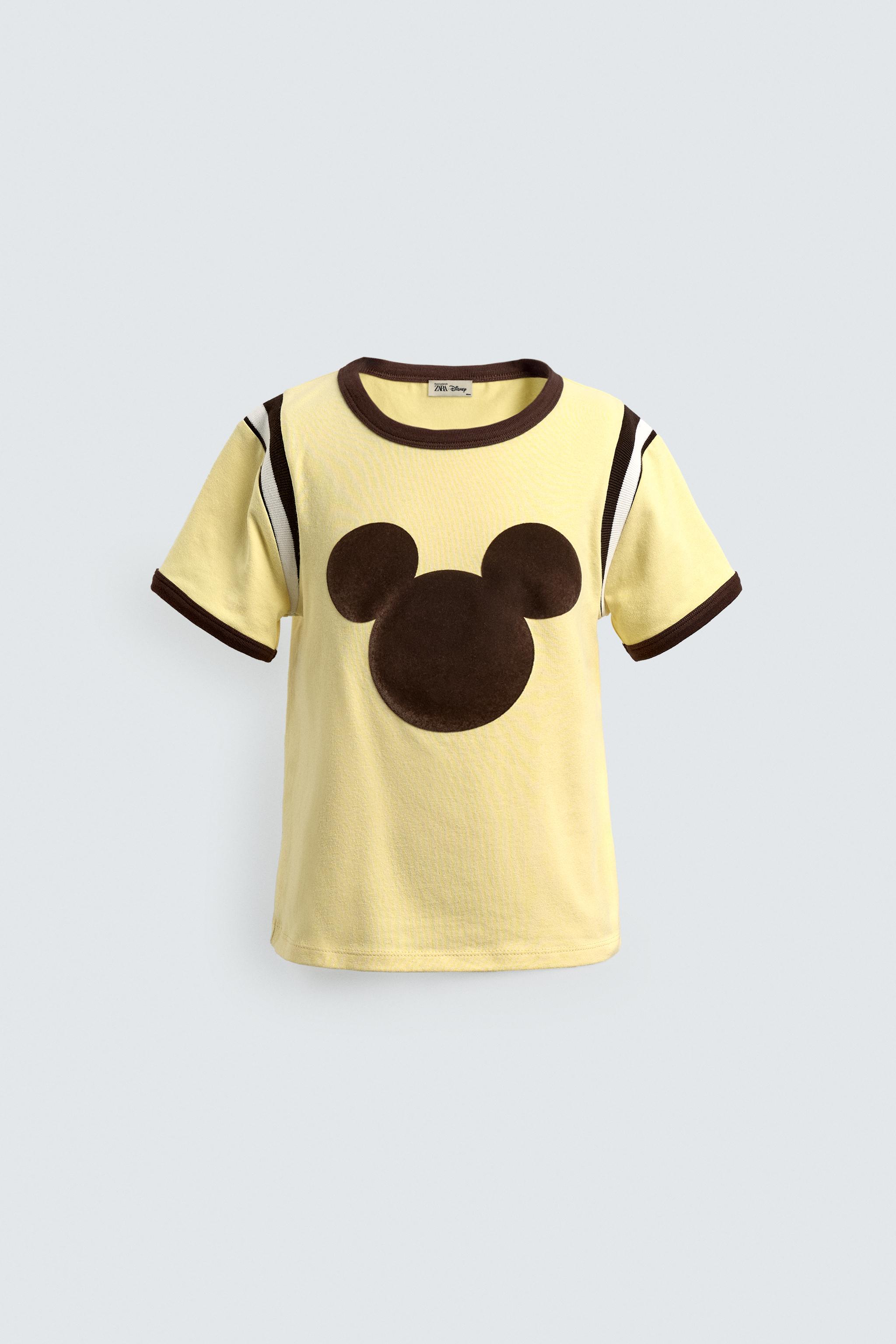 lemon様 CAMISETA RIB CONTRASTE TEXTO HARRY LAMBERT FOR ZARA X DISNEY
