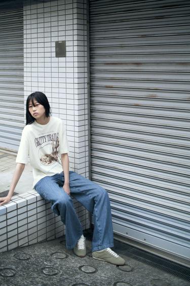 ロデオプリントＴシャツオフホワイト0ZaraのロデオプリントＴシャツ - オフホワイト - 画像 0