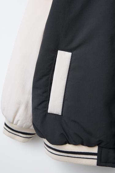 NBA TEAMS PATCH WATER-REPELLENT BOMBER JACKET - Anthracite grey by Zara - Image 4