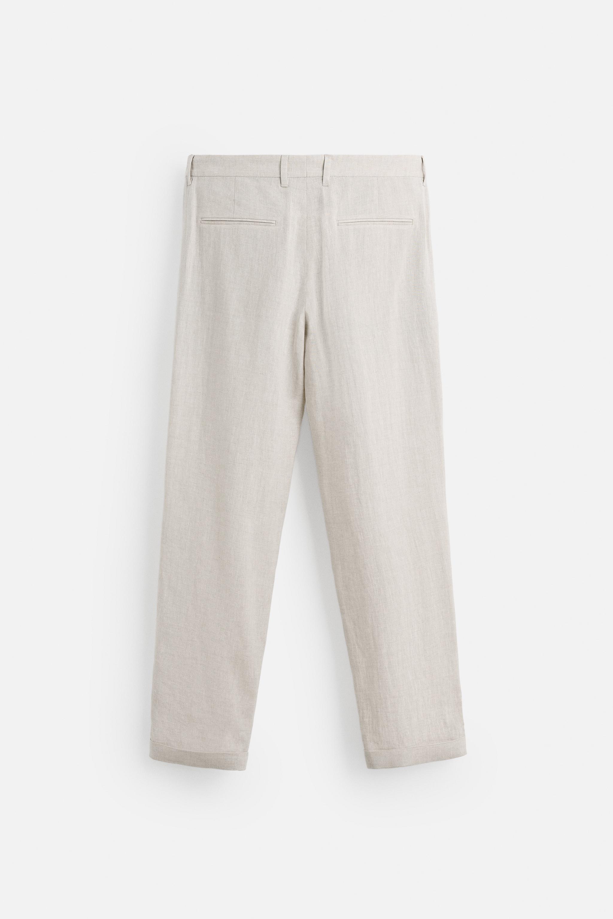 PANTALON DE COSTUME 100 % LIN