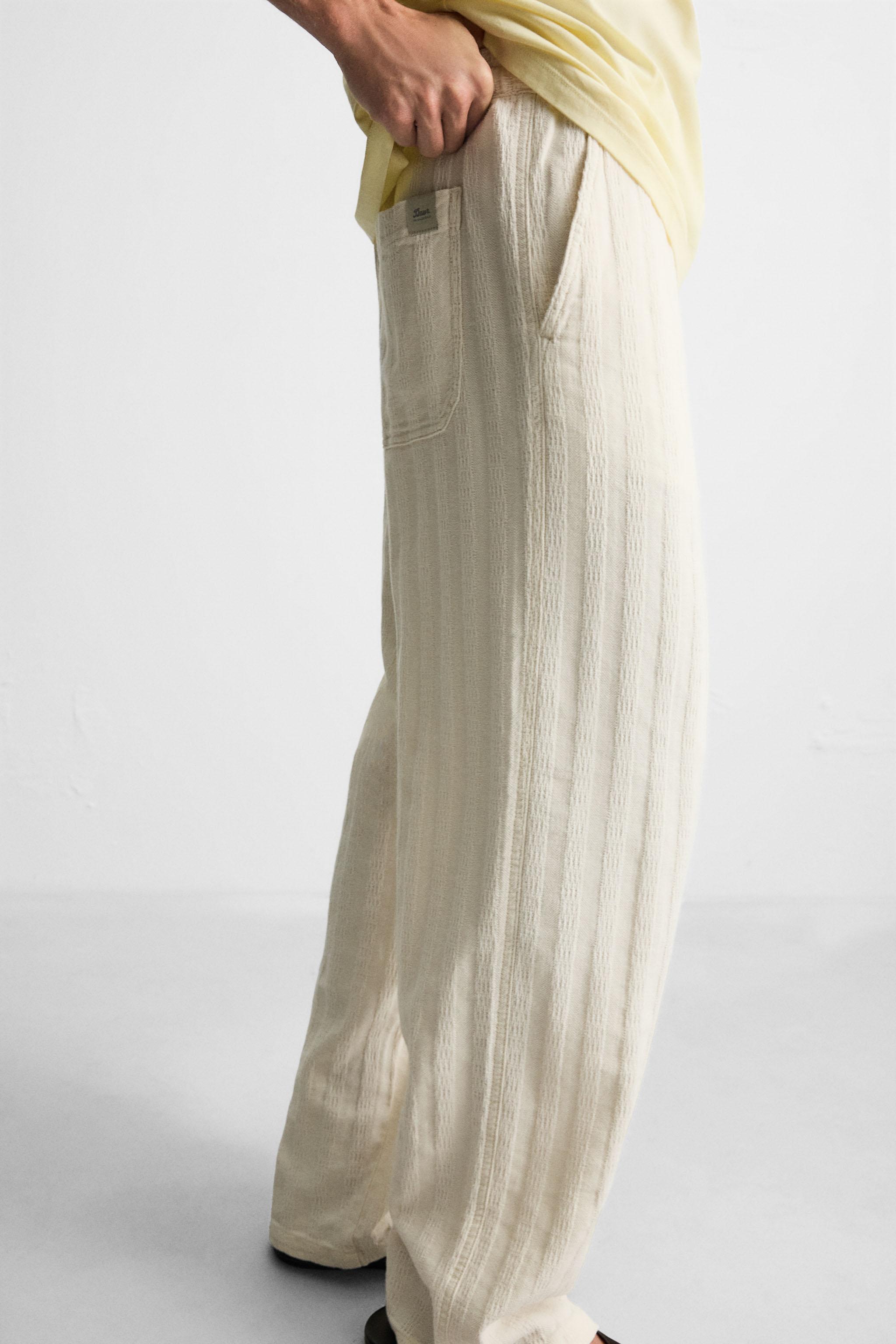 JACQUARD RELAXED FIT PANTS