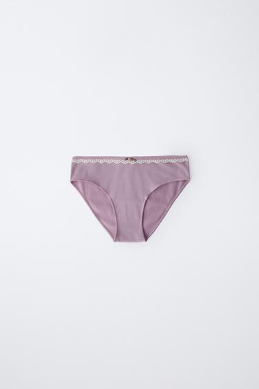 6-14 ANS/ LOT DE SIX CULOTTES DENTELLE - Multicolore de Zara - Image 2