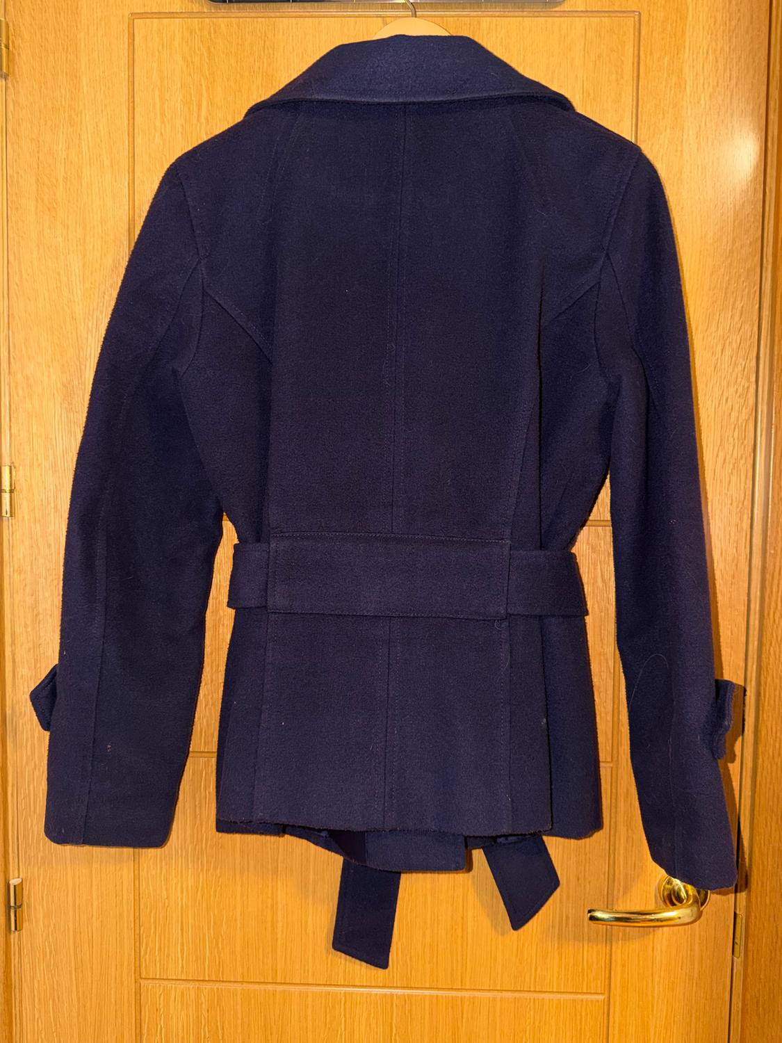 CHAQUETÓN DE PAÑO TRES CUARTOS CON BOTONES Y CINTURÓN. - Image 2