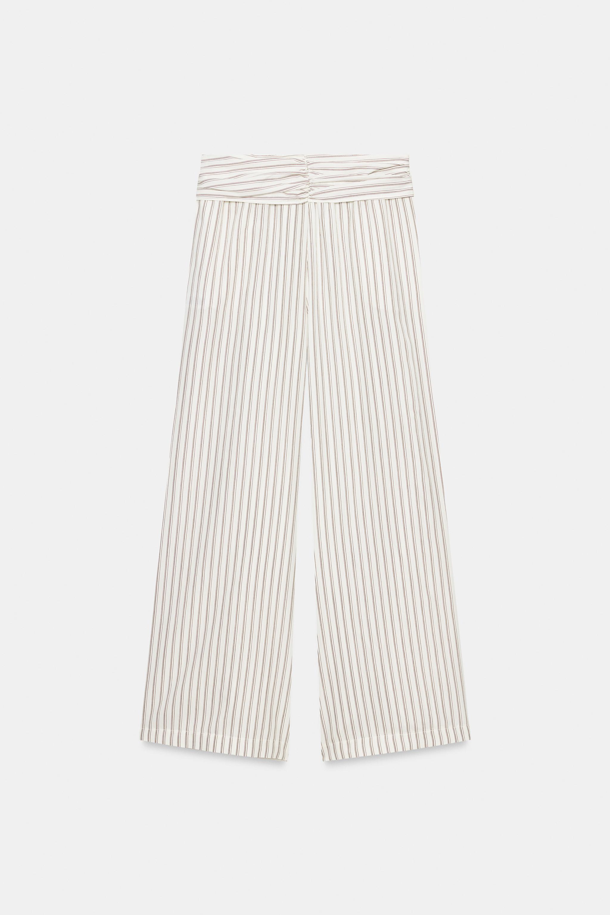 WIDE LEG SCARF PRINT PANTS