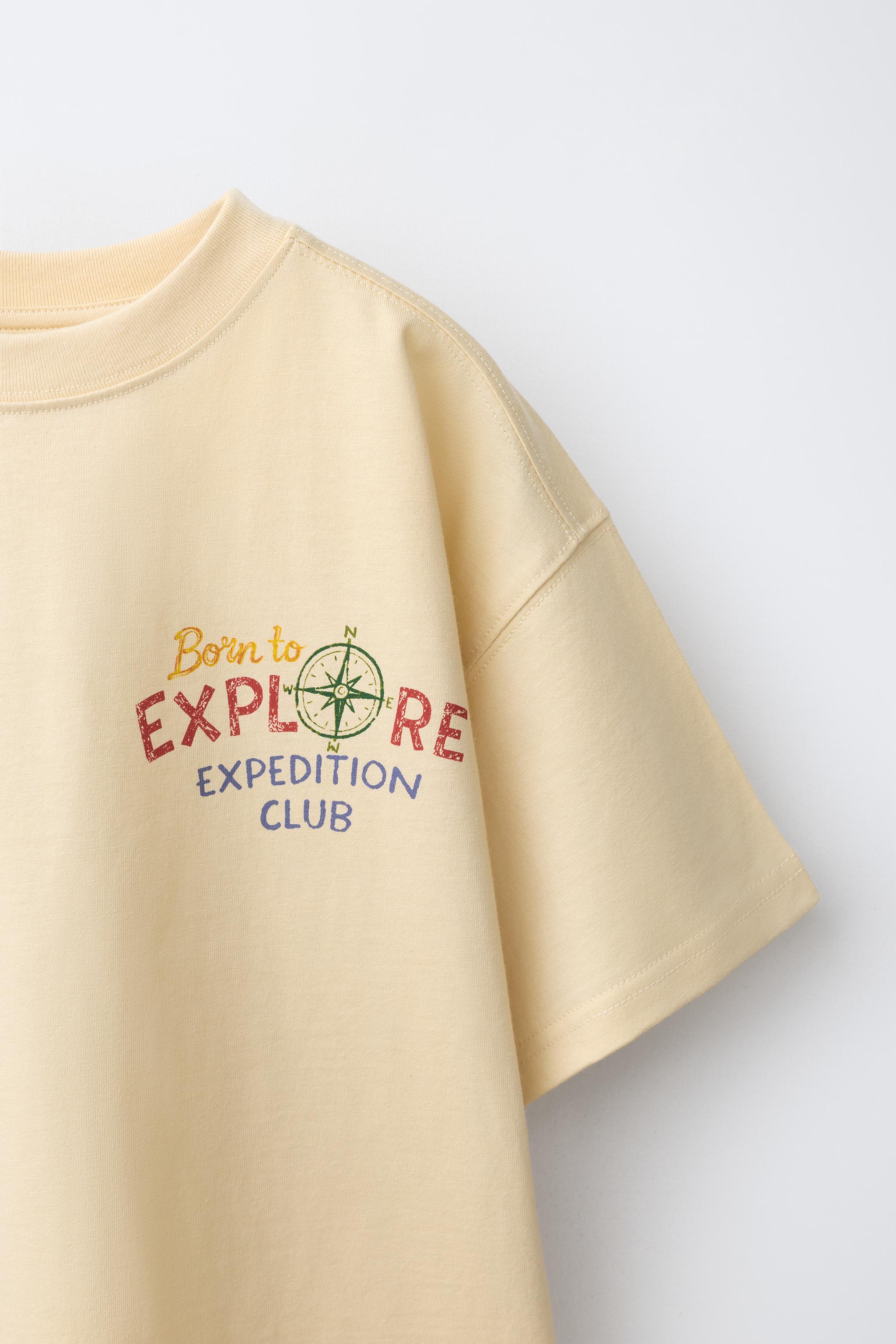 トップス m0907e PRINTED T-SHIRT - Ecru | ZARA United States