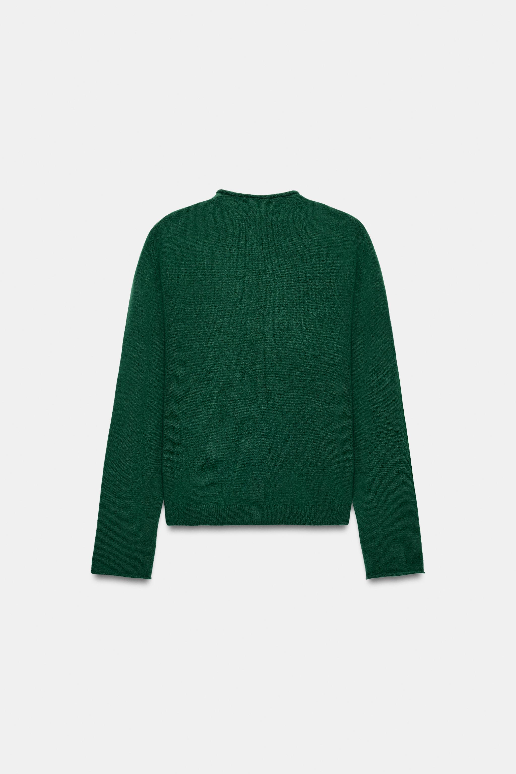 100% CASHMERE MOCK NECK JACKET