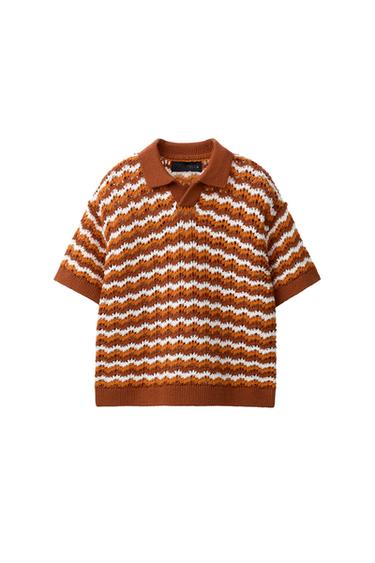 KVAČKANA POLO MAJICA - Oranžni od Zare