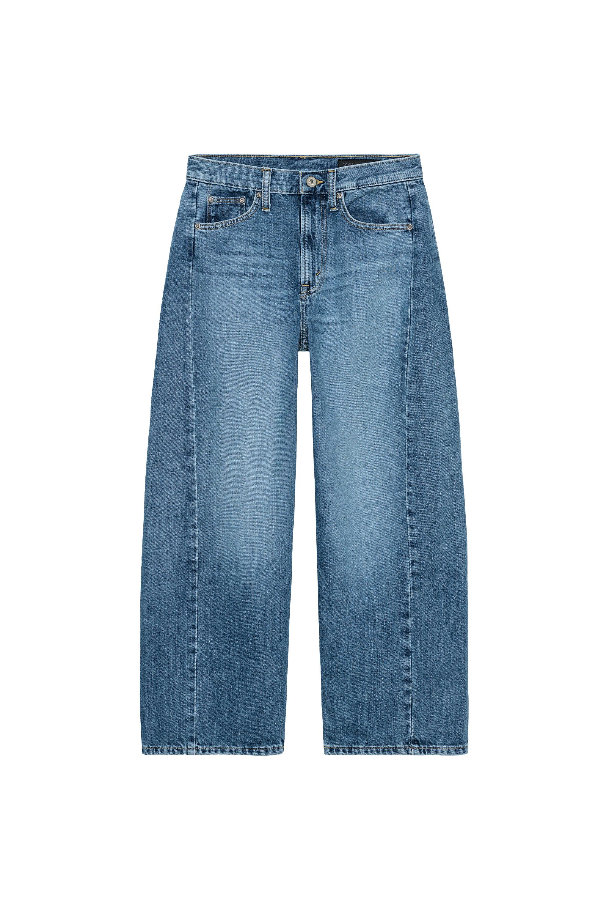 ZW COLLECTION ANKLE RELAXED MID-RISE JEANS - White | ZARA United